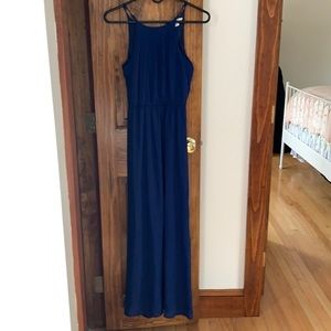 Francesca’s maxi blue dress